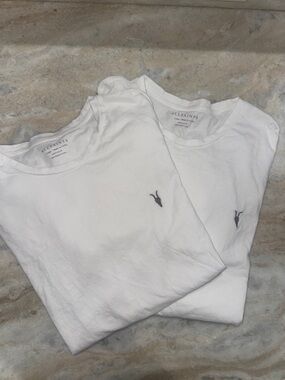 All Saints White Crewneck T-Shirt BUNDLE GREAT CONDITION LOOK